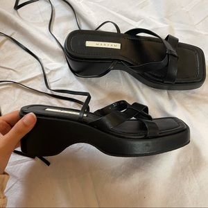 strappy platform sandals
